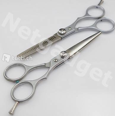  Profi Coiffeurschere Set - Haarschere und Effilierschere